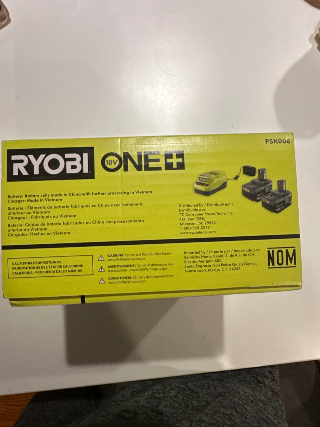 New Ryobi ONE+ 4Ah 18V Lithium-ion Starter Kit - photo 4