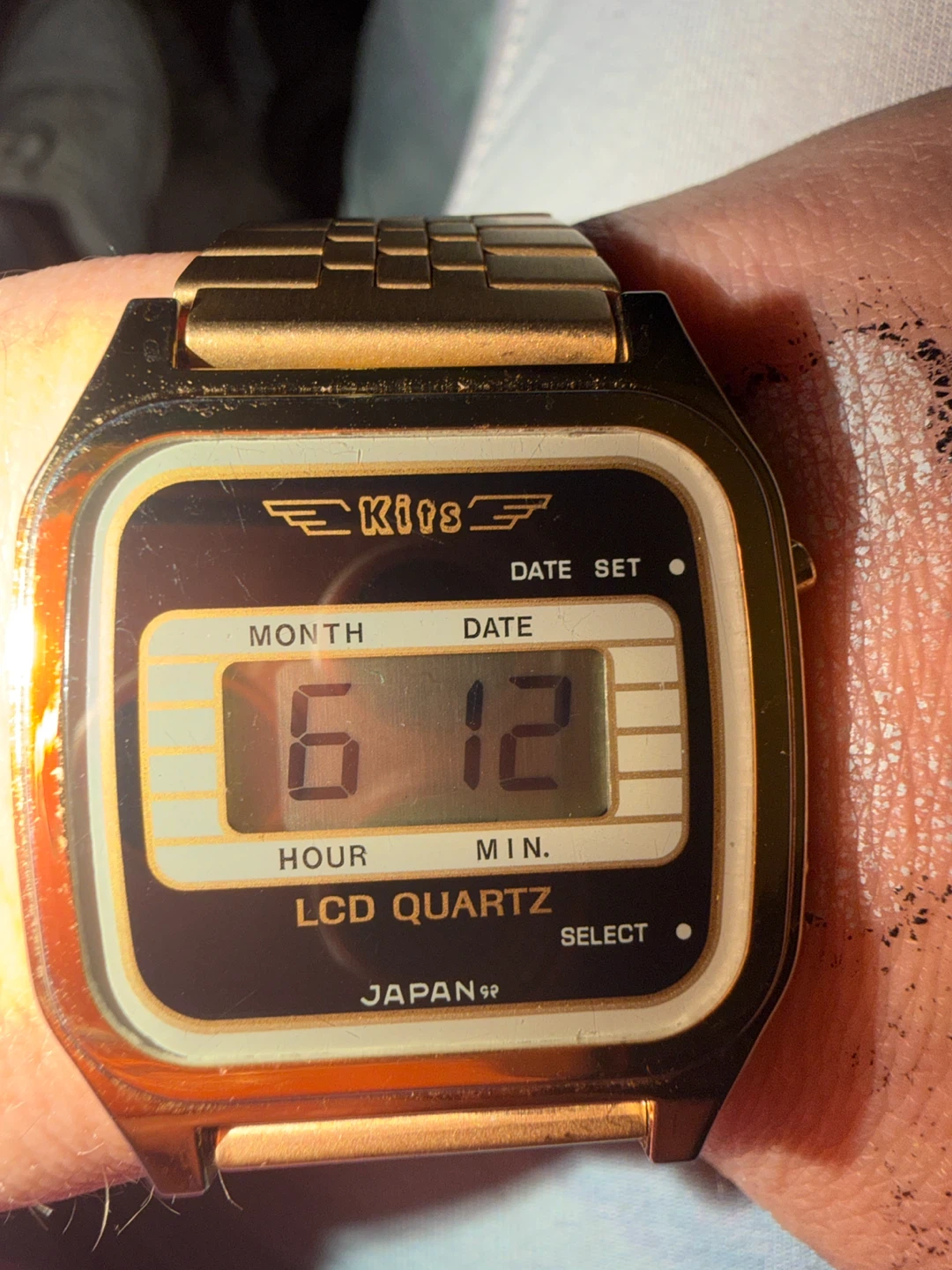 Kits LCD Quartz Gold Watch❤️ - photo 2