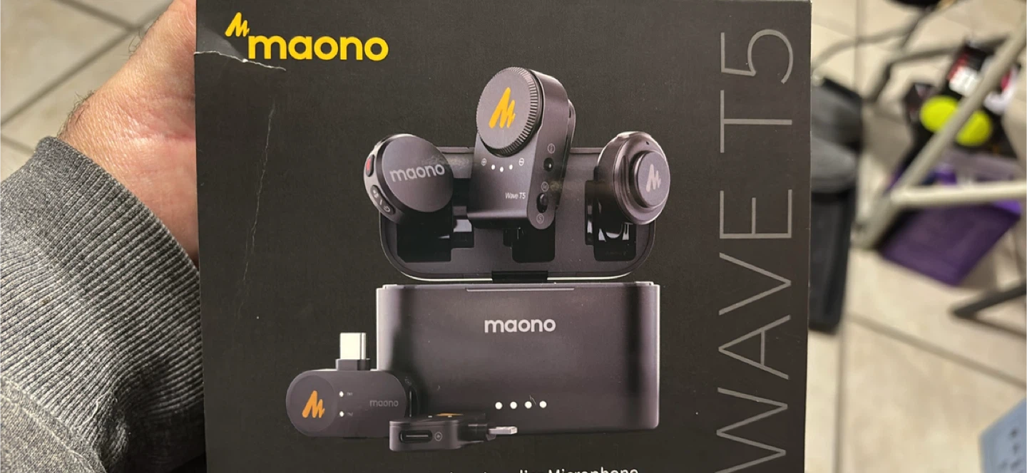 Maono Wave T5 Wireless Lavalier Microphone - New!