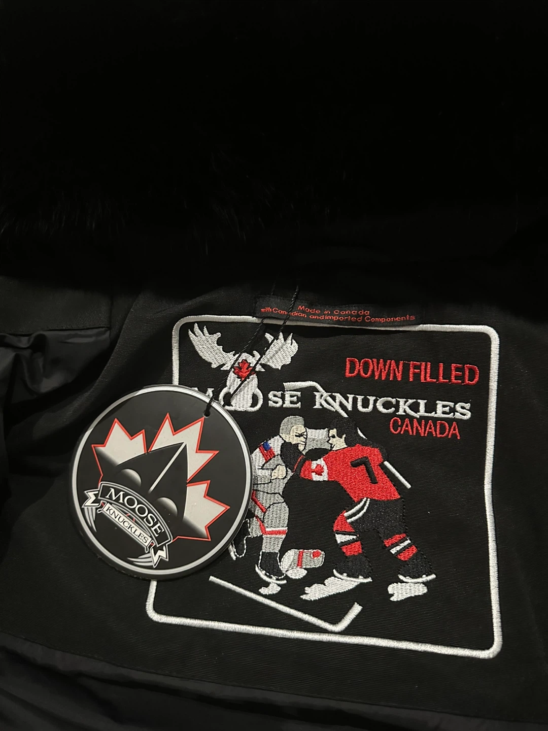 Moose Knuckles Black Down Puffer Jacket - photo 3
