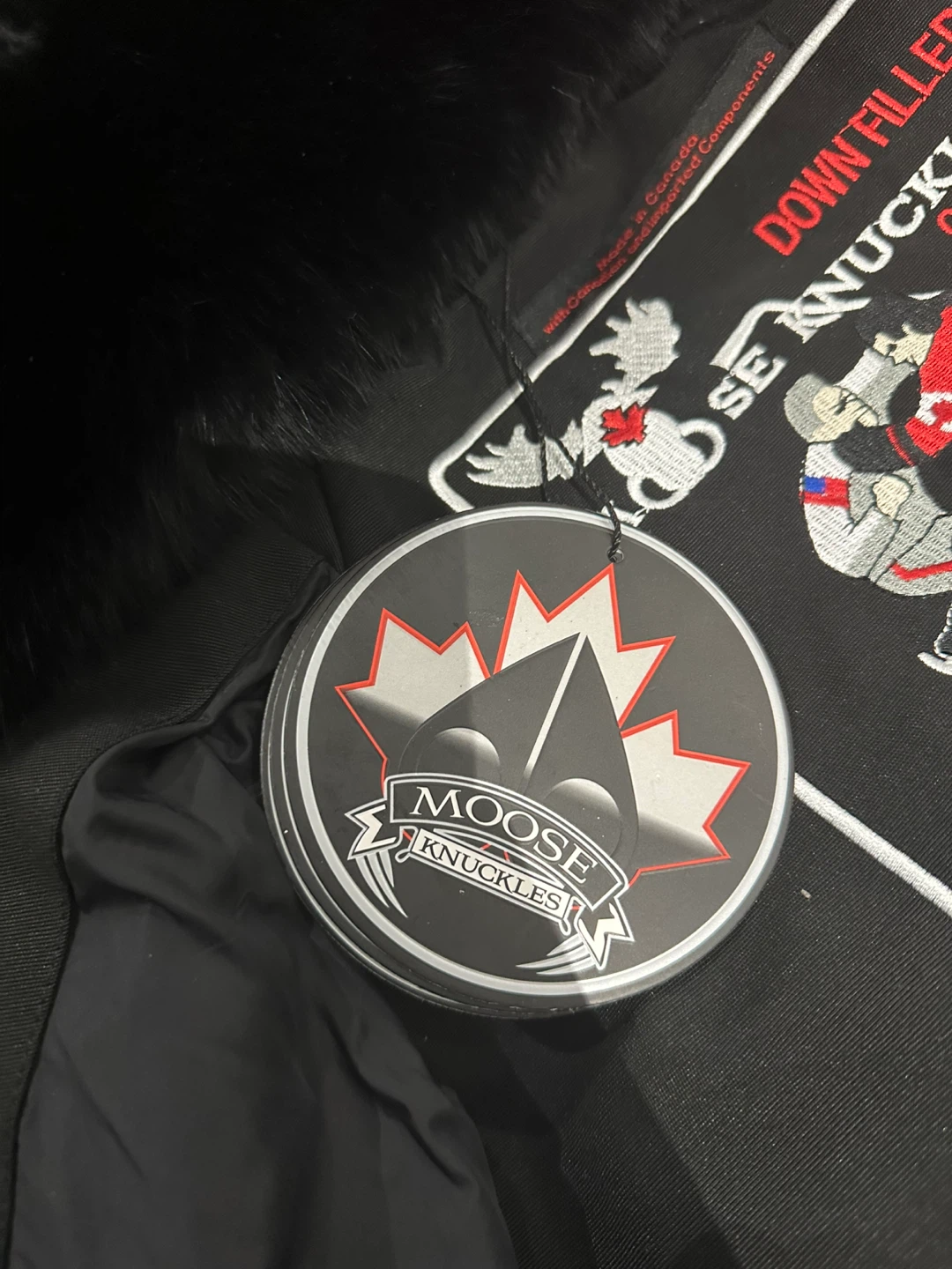 Moose Knuckles Black Down Puffer Jacket - photo 4