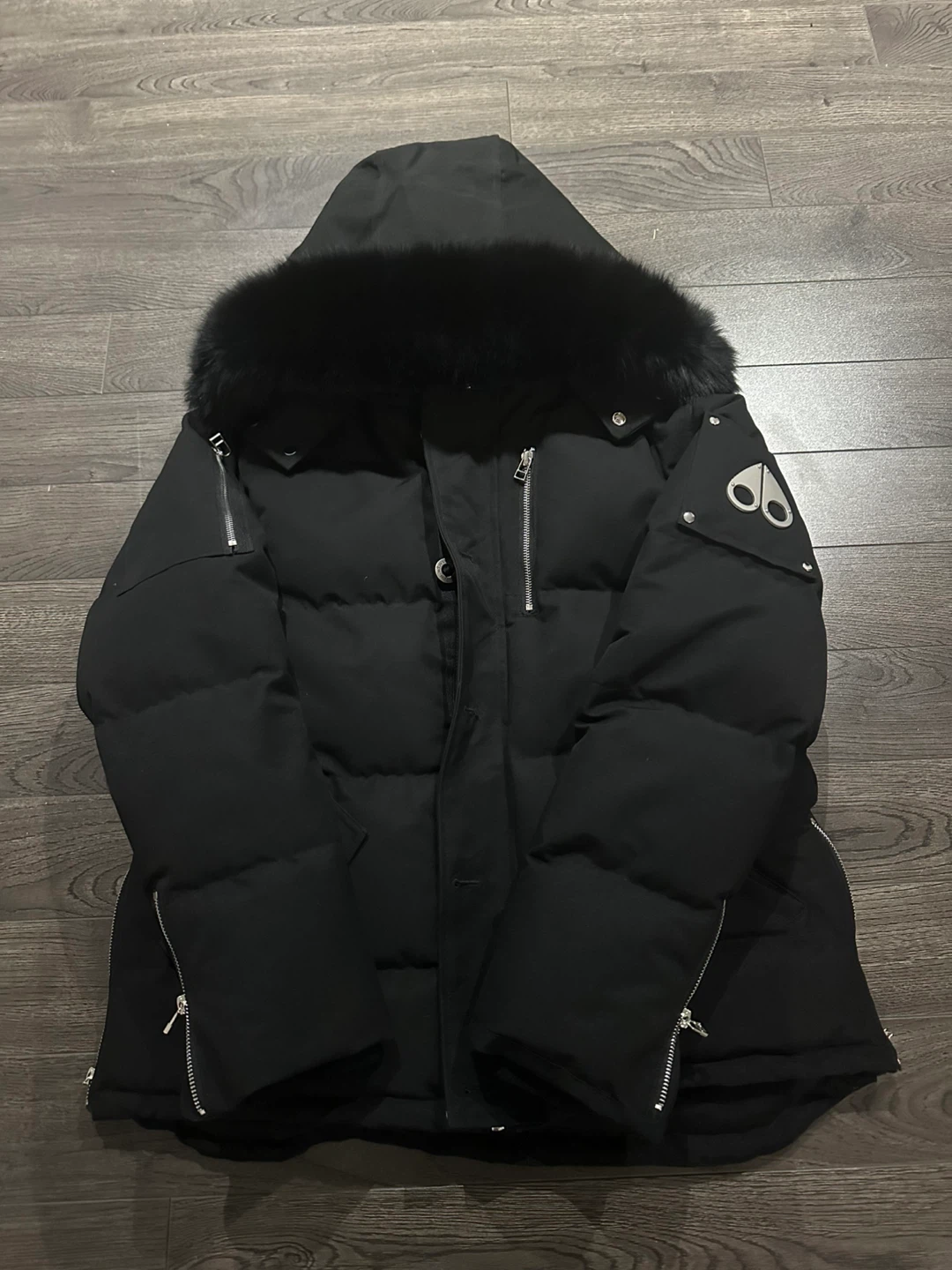 Moose Knuckles Black Down Puffer Jacket - photo 2