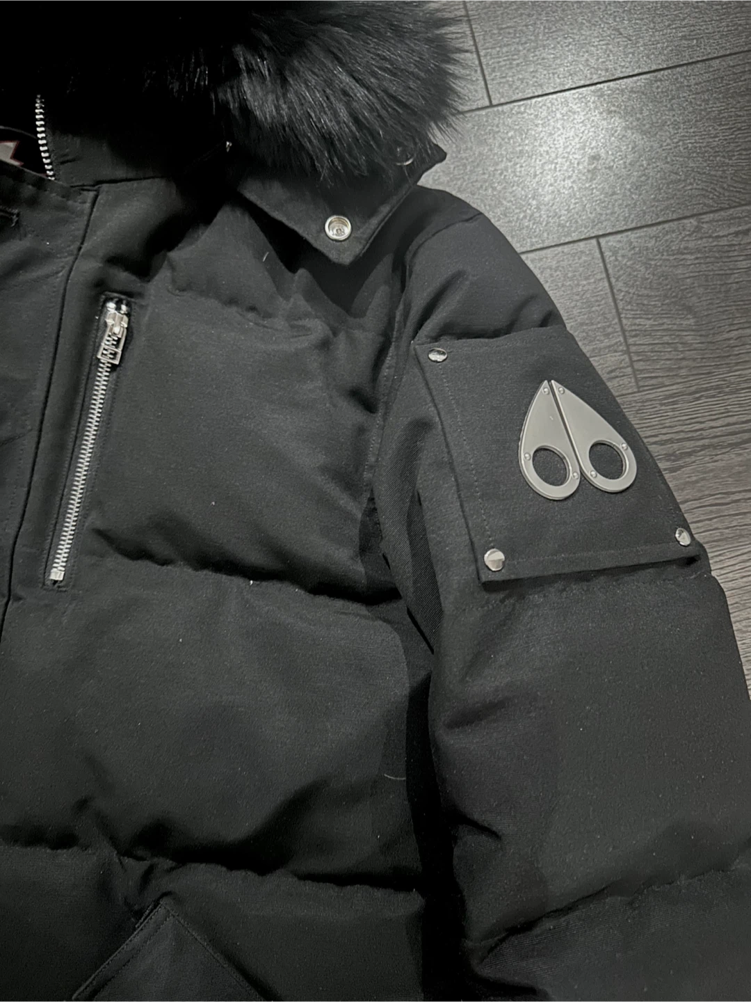 Moose Knuckles Black Down Puffer Jacket - photo 5