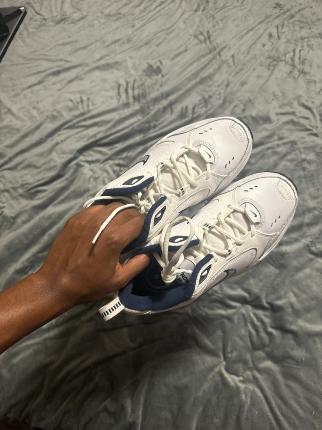 Nike Air Monarch IV White/Navy - photo 4