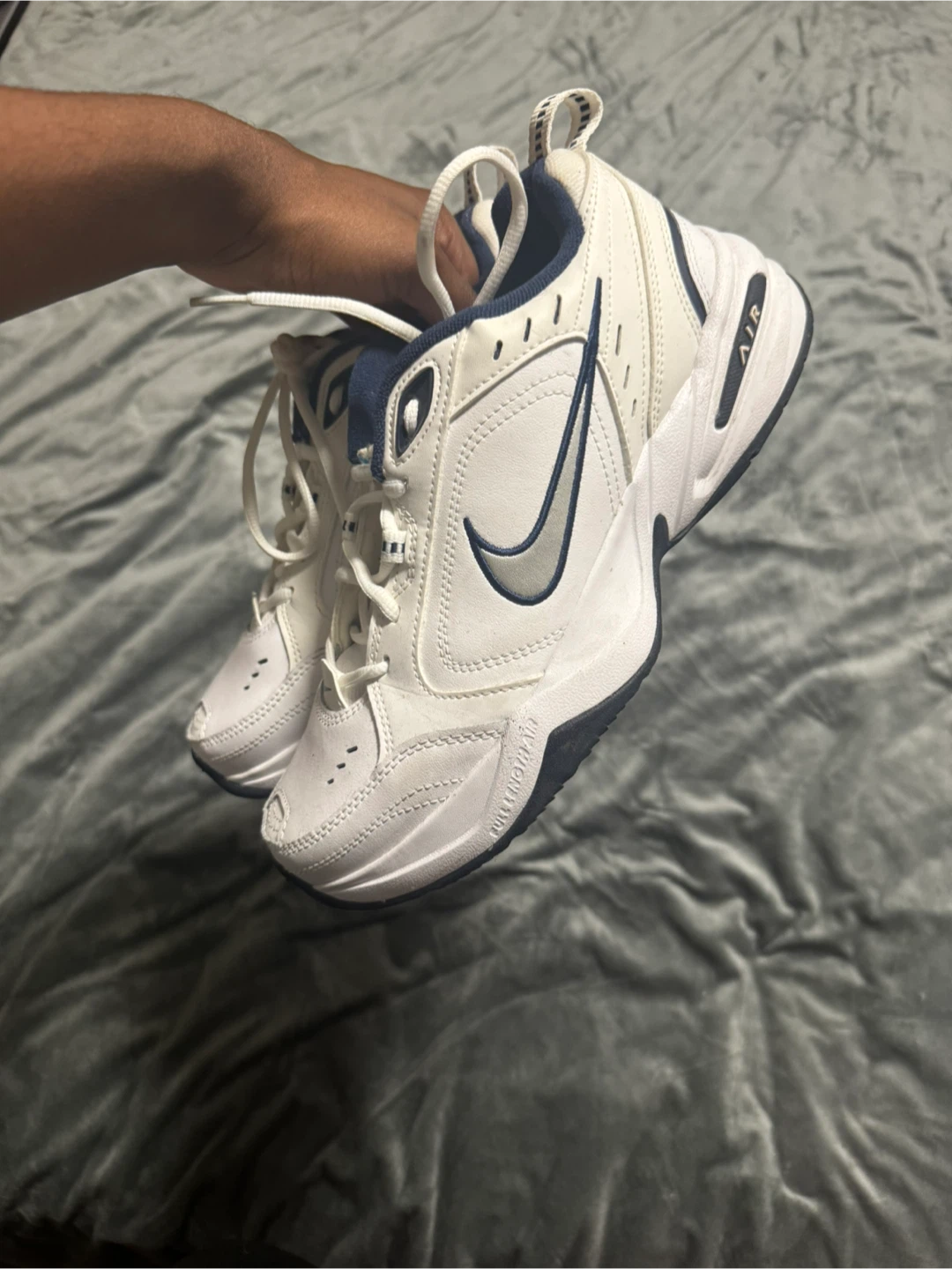 Nike Air Monarch IV White/Navy - photo 2