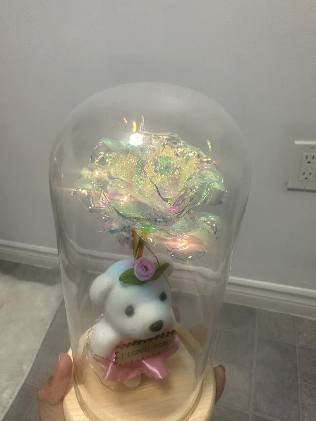 Rose Teddy Bear Dome Light - photo 2