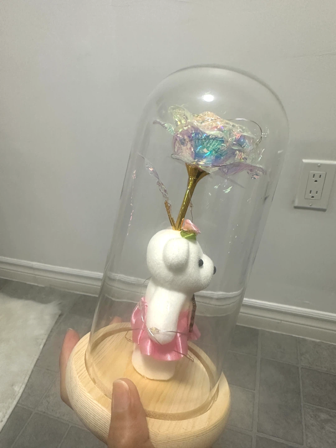 Rose Teddy Bear Dome Light - photo 5