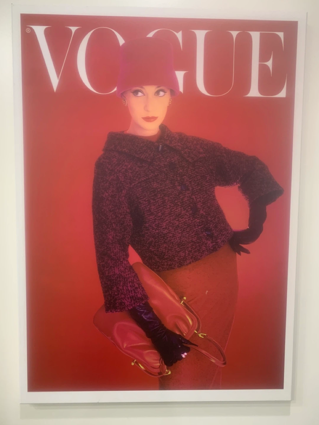 Block Mounted Vintage Vogue Magazine Cover