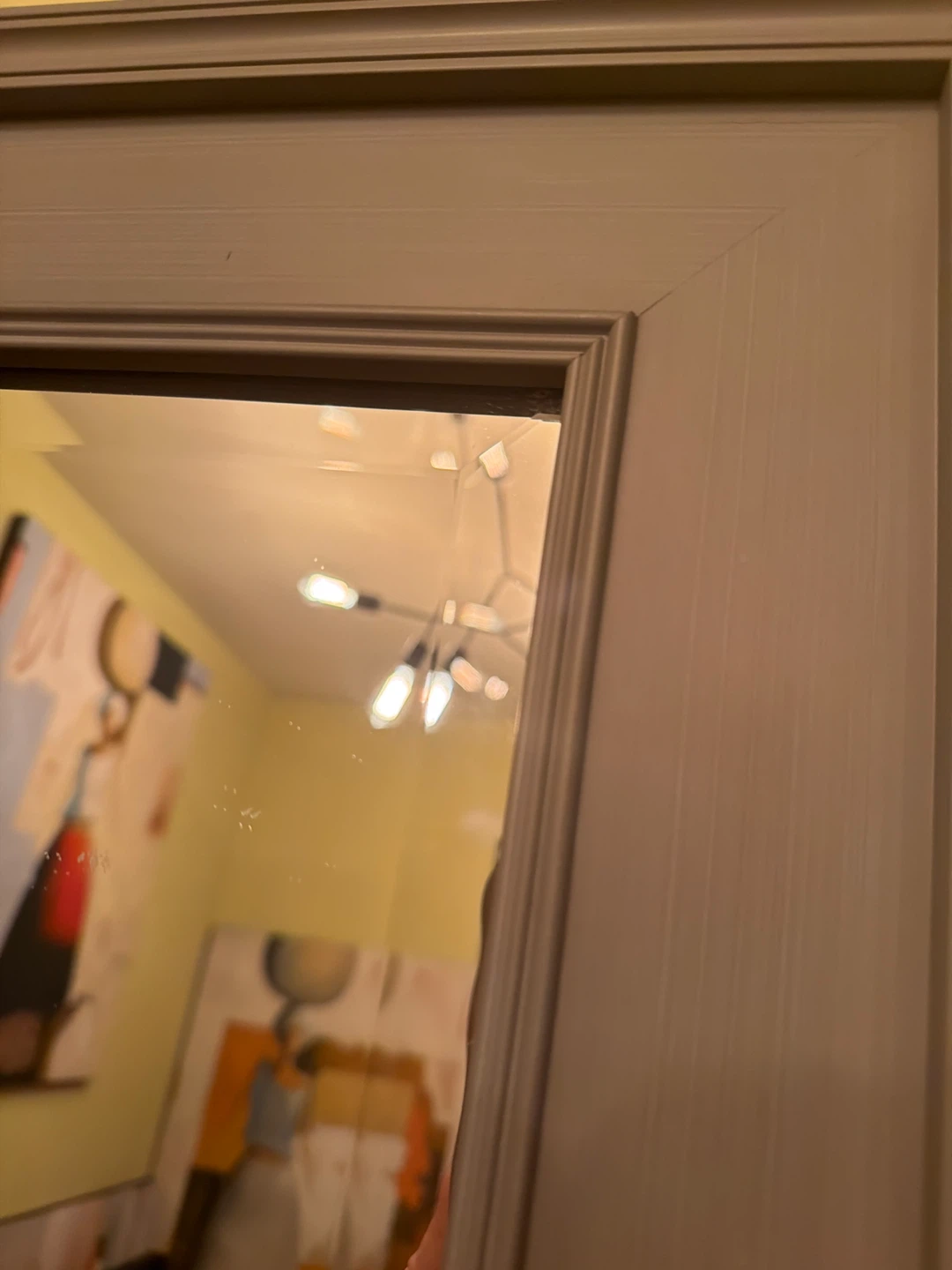 Gray Framed Wall Mirror - photo 4
