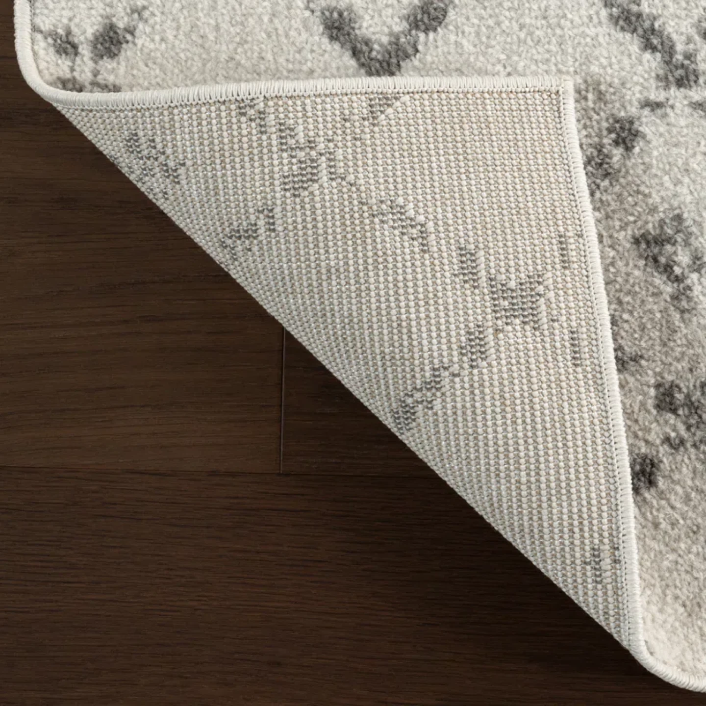 Area Rug - Geometric Pattern, Light Grey - photo 2