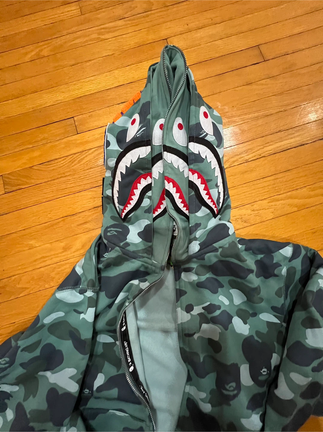 BAPE Camo Shark Full Zip Hoodie - photo 4