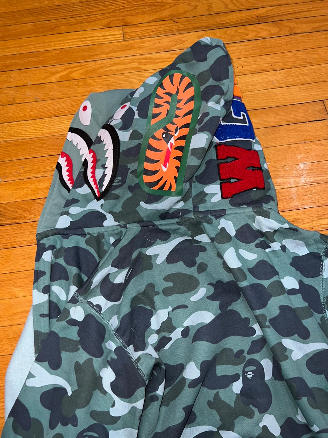 BAPE Camo Shark Full Zip Hoodie - photo 5