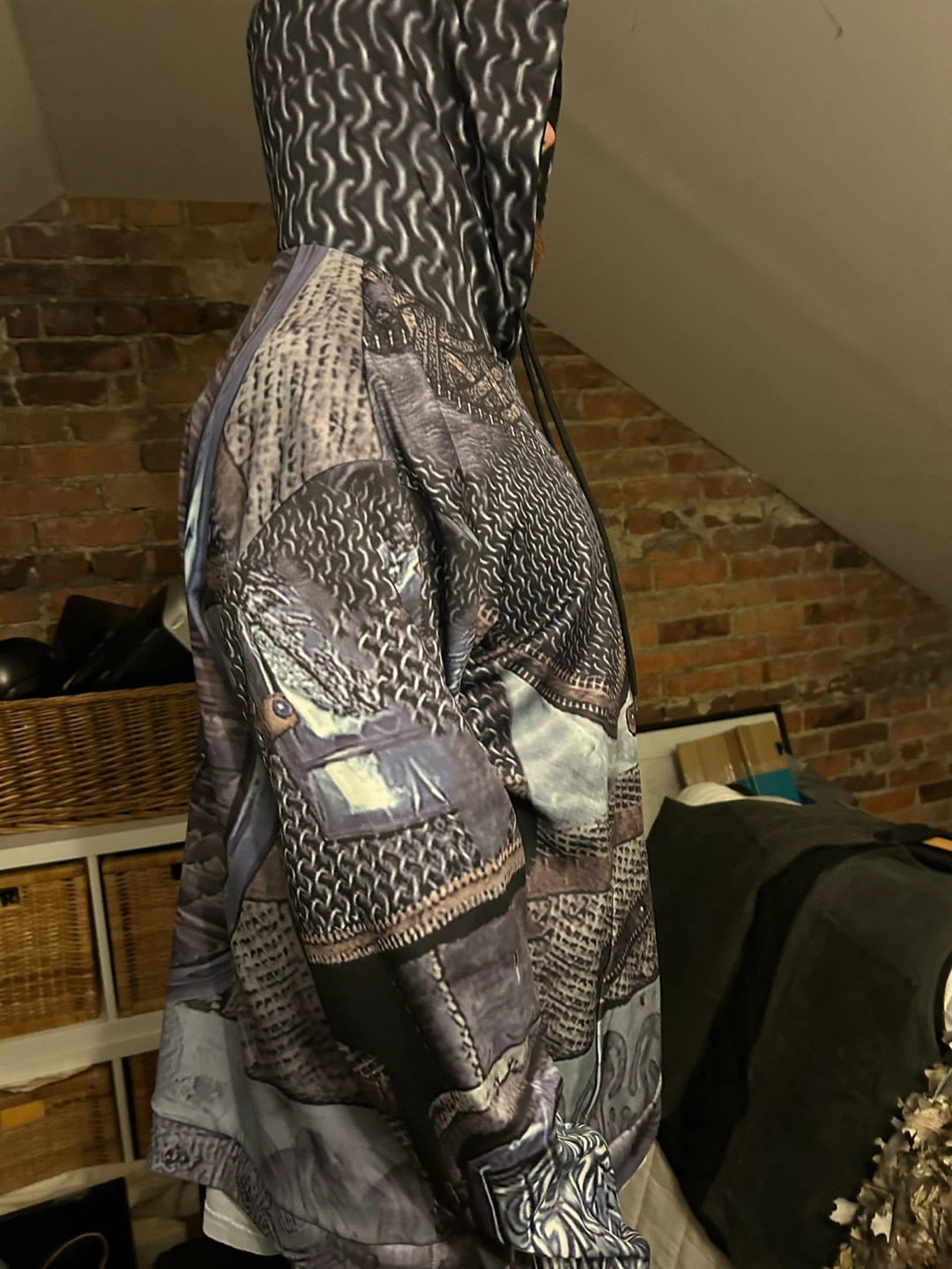 Chairmail hoodie , medival knight design, - photo 2