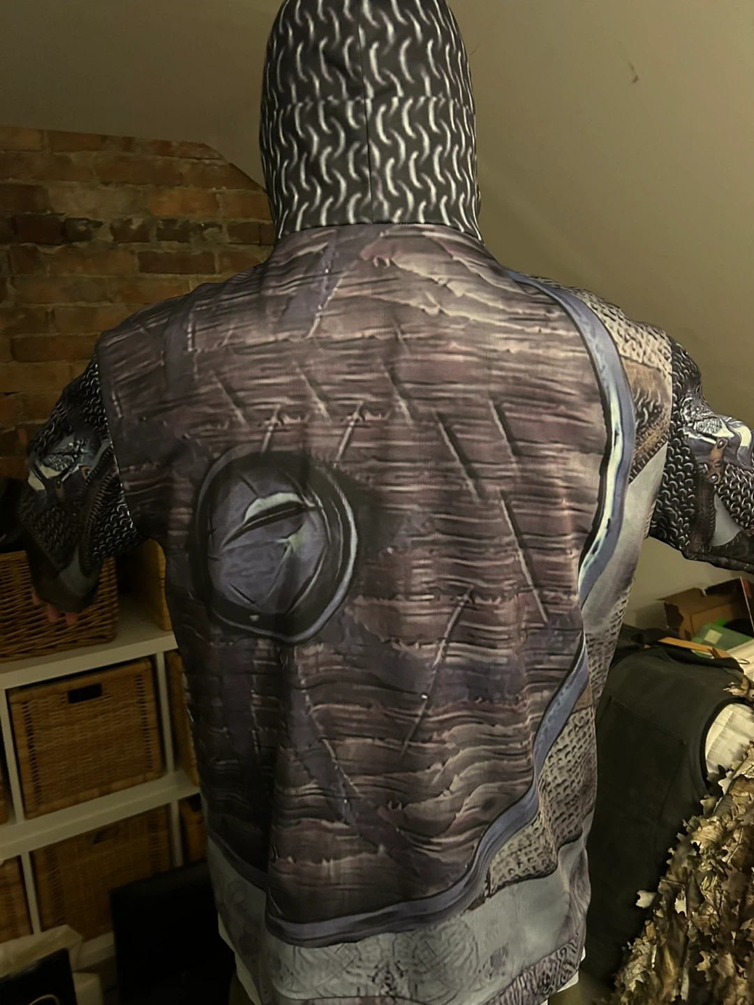 Chairmail hoodie , medival knight design, - photo 3