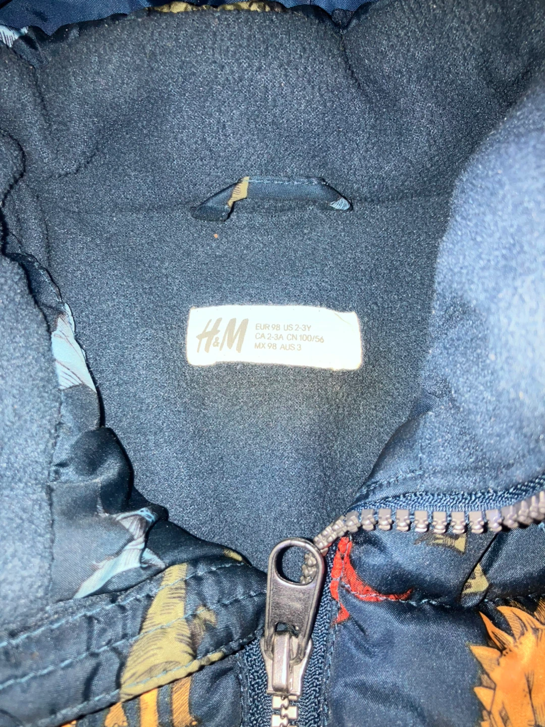 H&M Dinosaur Puffer Jacket, Size 2-3Y - photo 3