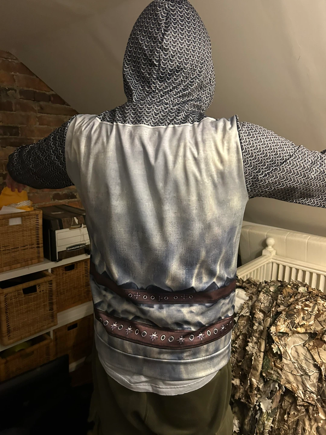 Chainmail Print Hoodie - photo 3