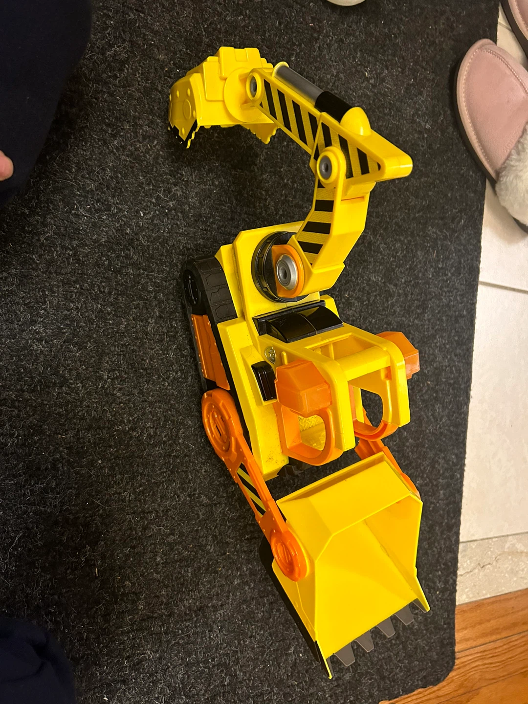 Yellow Toy Excavator