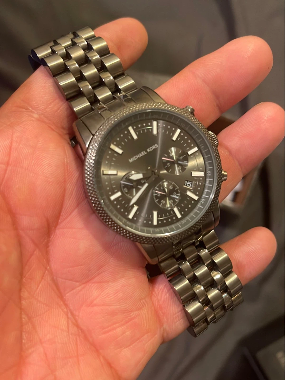Michael Kors Gunmetal Chronograph Watch
