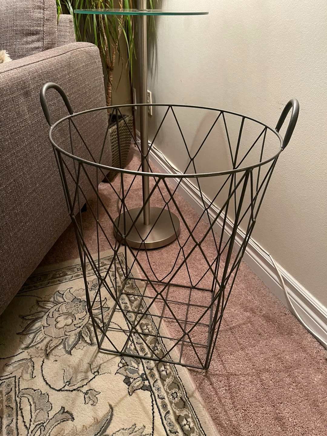 Metal Wire Basket with Handles - photo 3