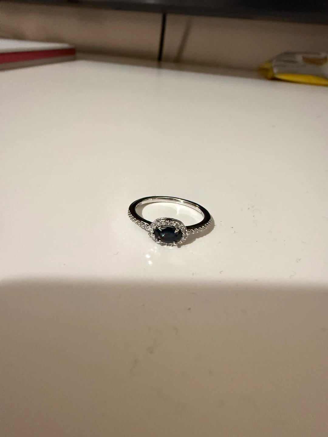 Sapphire natural and Diamond Ring - photo 2