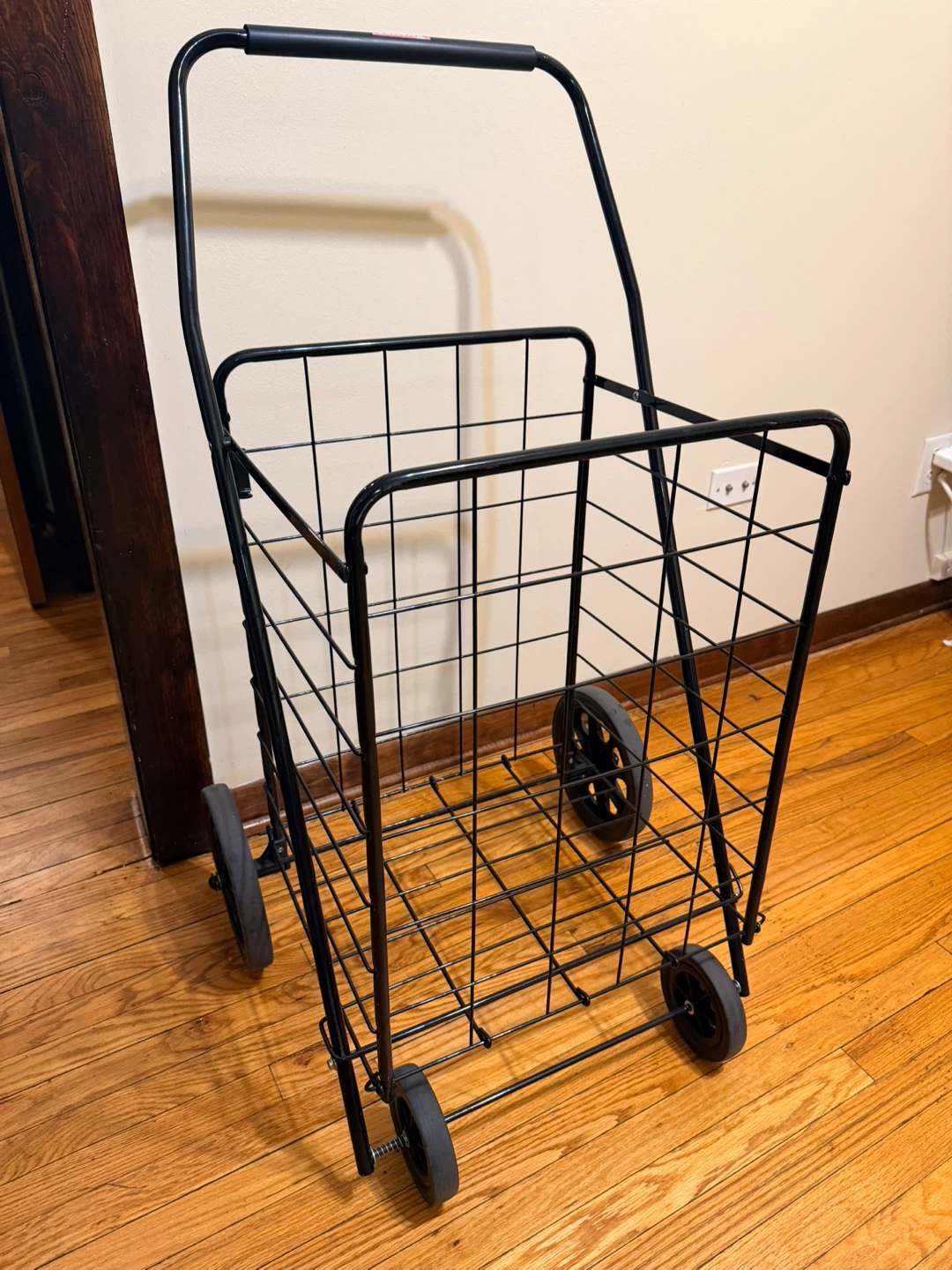 Folding Shopping Cart - Black