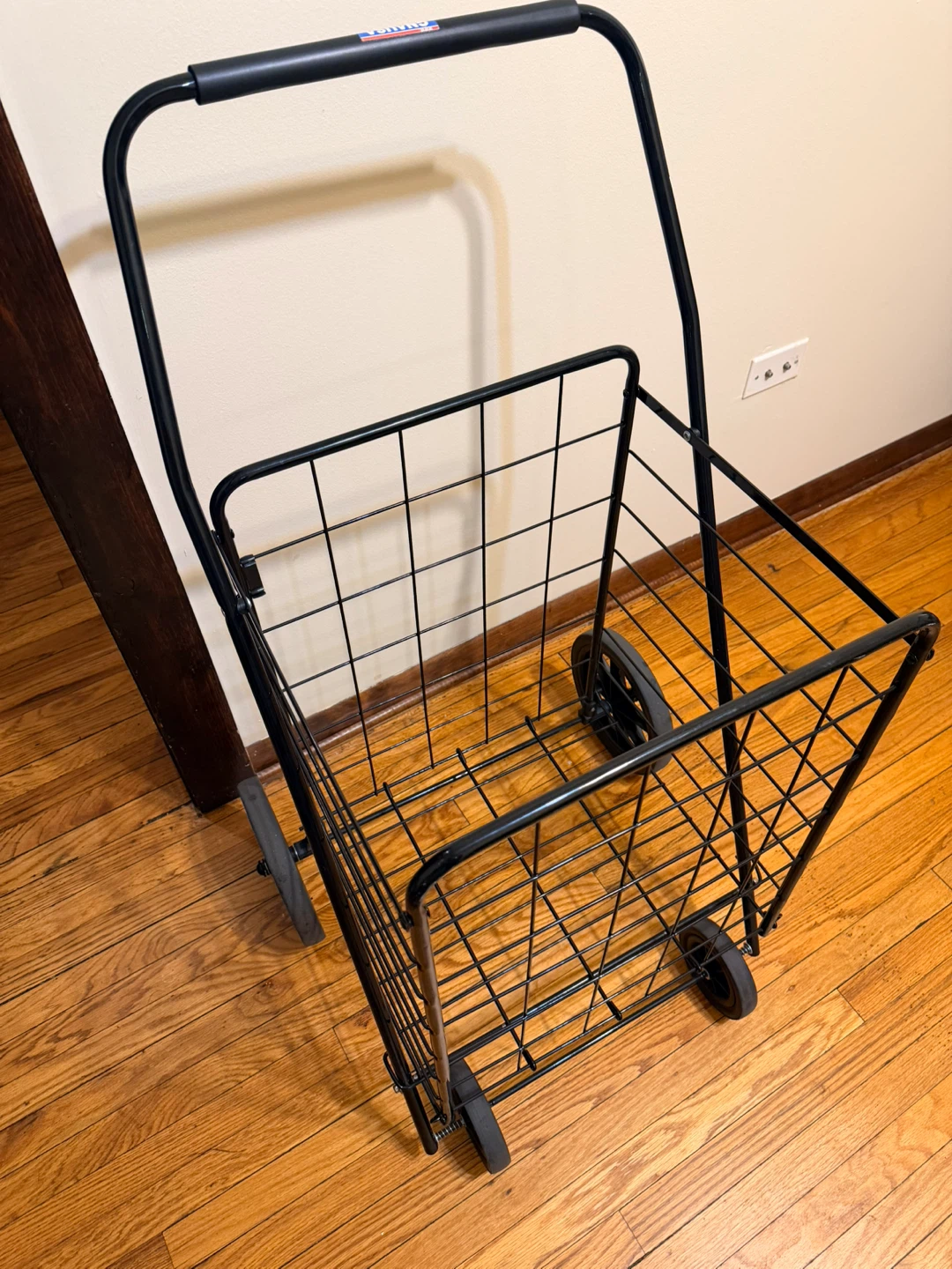 Folding Shopping Cart - Black - photo 3