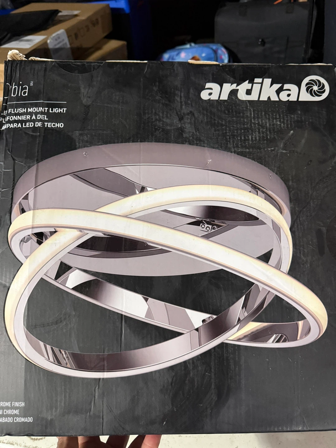 Artika Orbia 32W LED Flush Mount Light - Chrome - photo 3