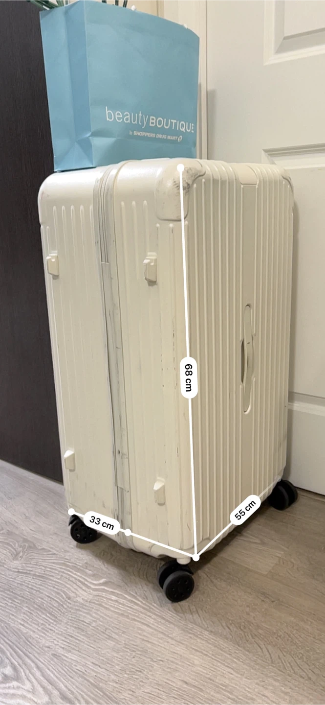 White Suitcase - 68x55x33 cm - photo 2