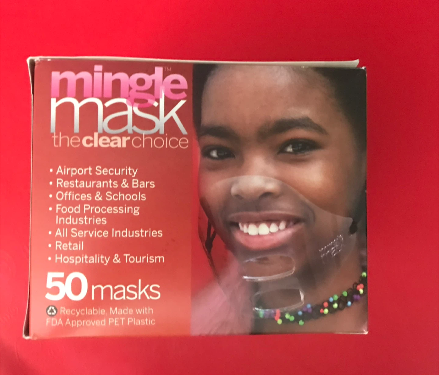 Mingle Mask - Opened box of Clear Masks - photo 2