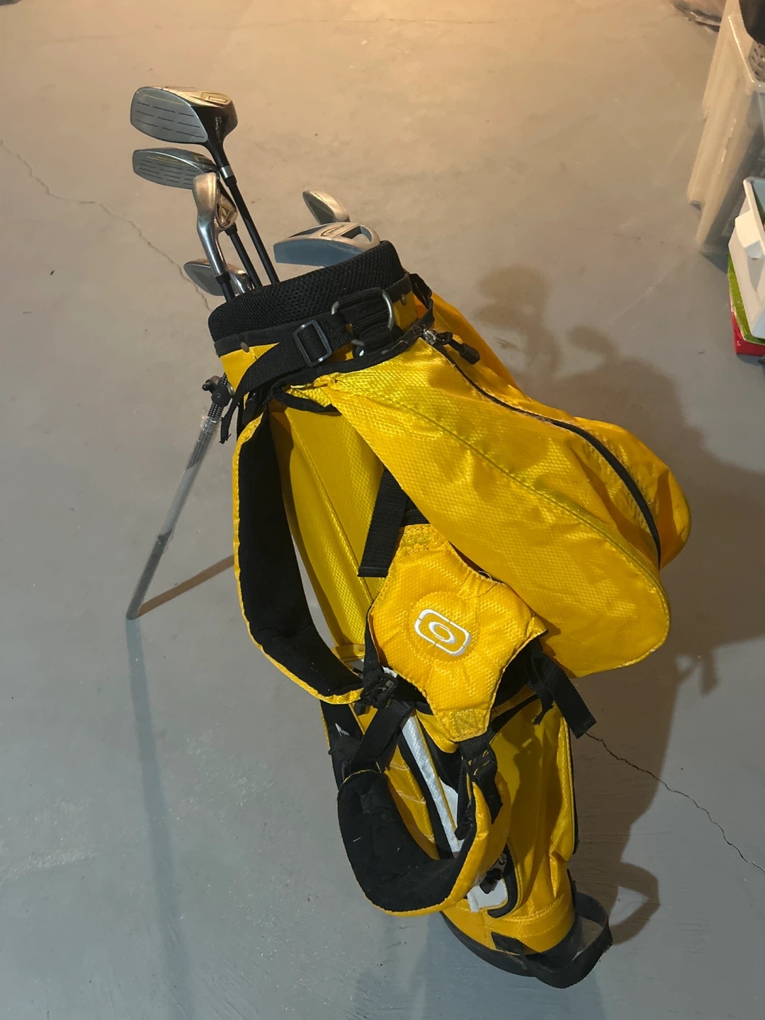 Junior Left handed Fearless Golf Bag & Clubs Set - Yellow