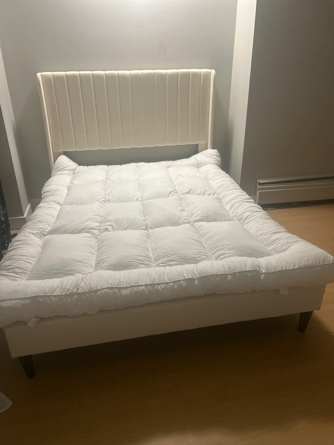 Full Size Upholstered Platform Bed Frame - photo 3