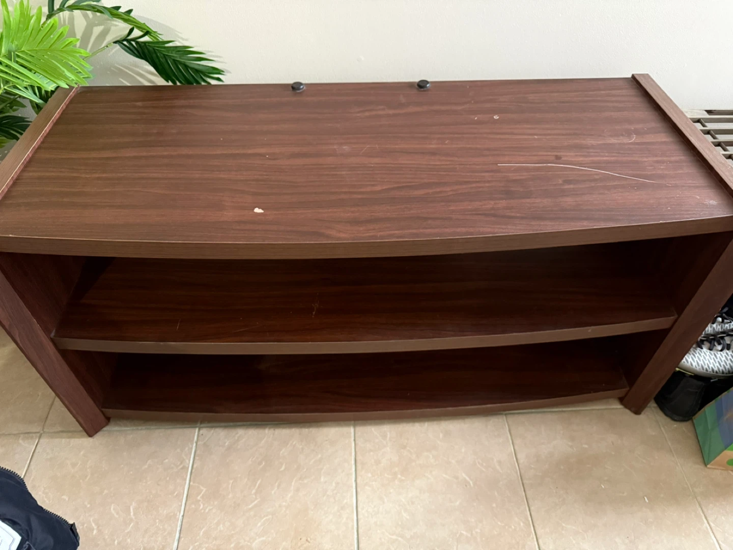 Brown Wooden TV Stand