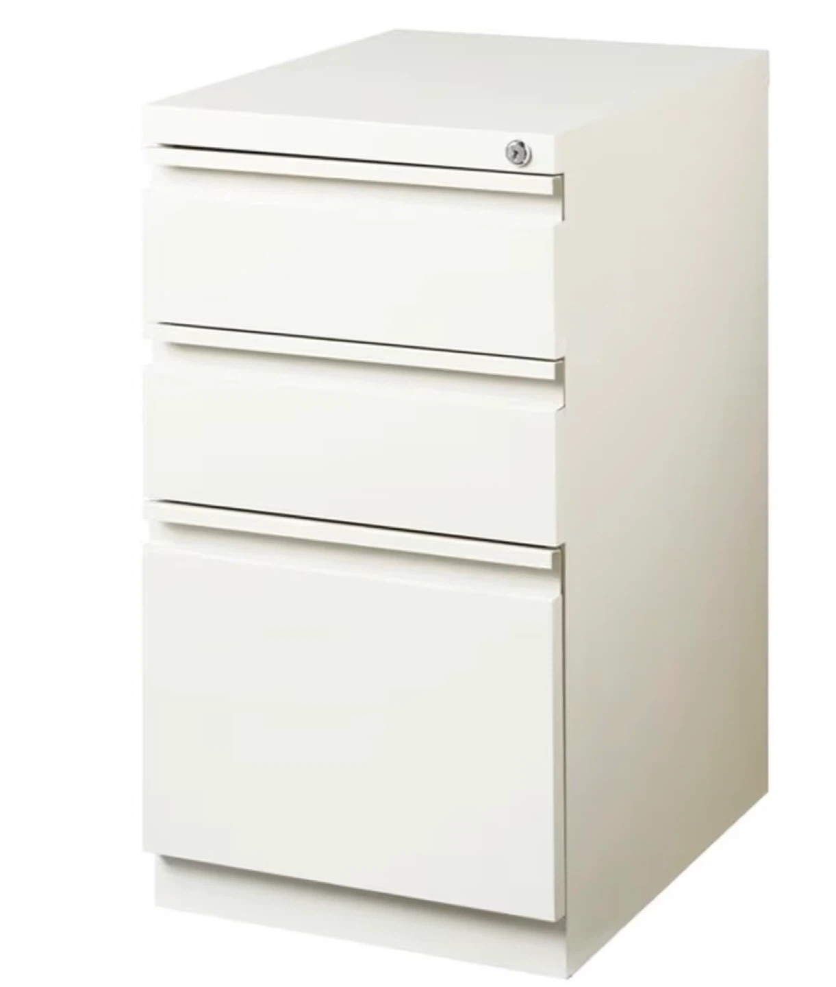 White 3-Drawer Filing Cabinet - photo 2