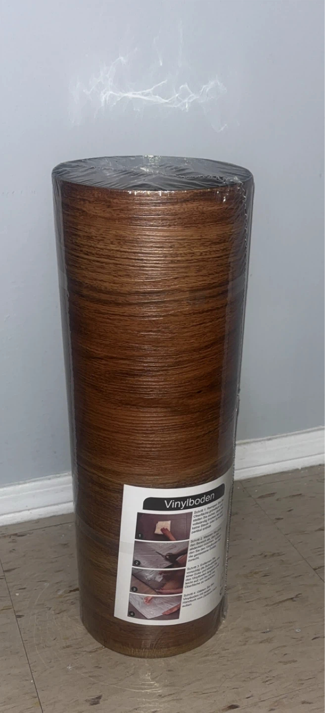 🧡Homease Vinyl Flooring Roll 15.7" x 393.7" Brown - photo 2