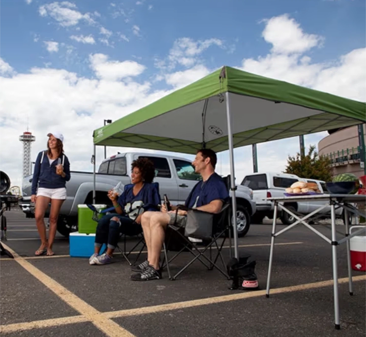 9x7 Coleman Canopy Tent - Green and White - photo 4