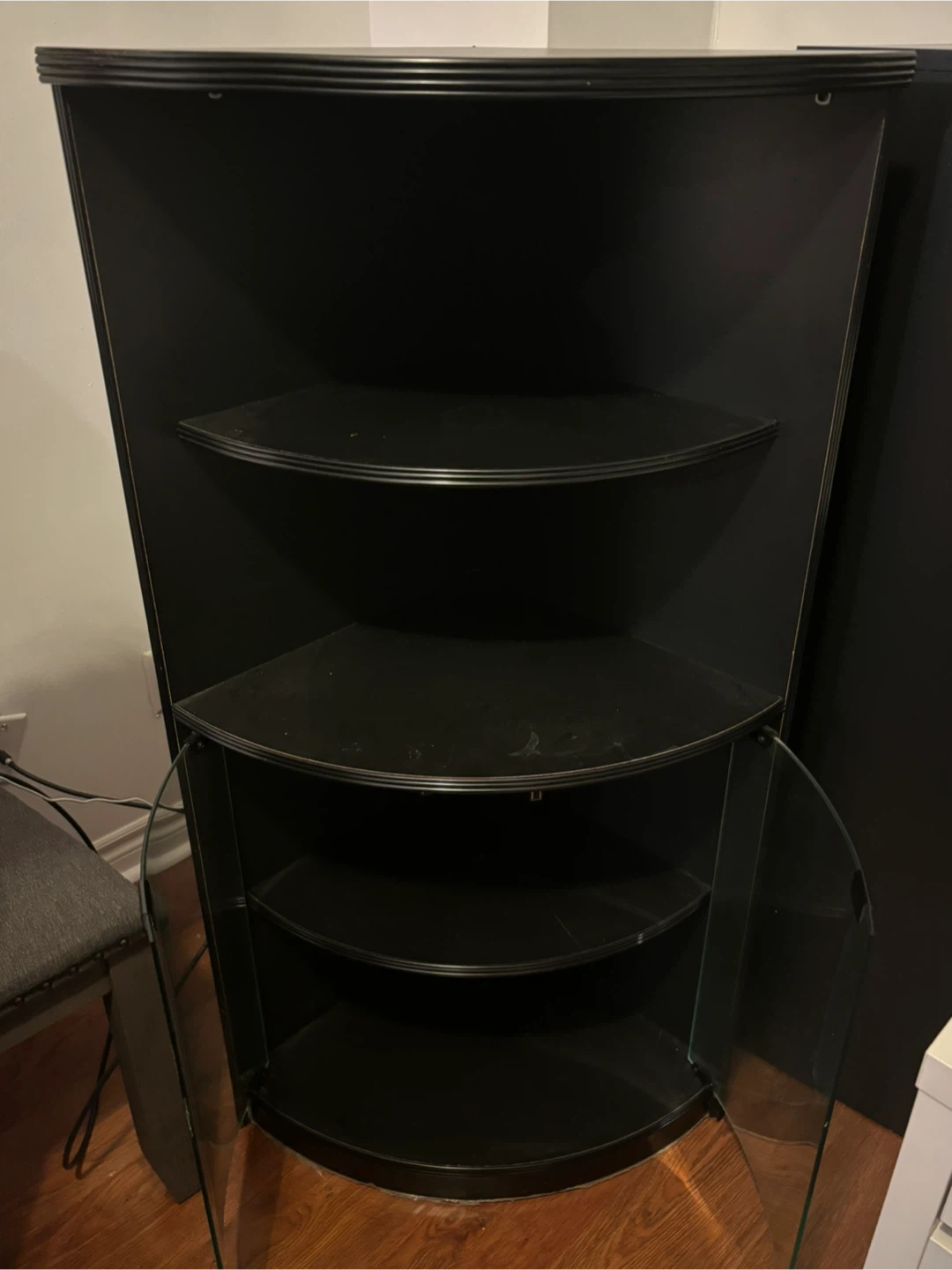 Moving out sale - Black Curio Cabinet - photo 3