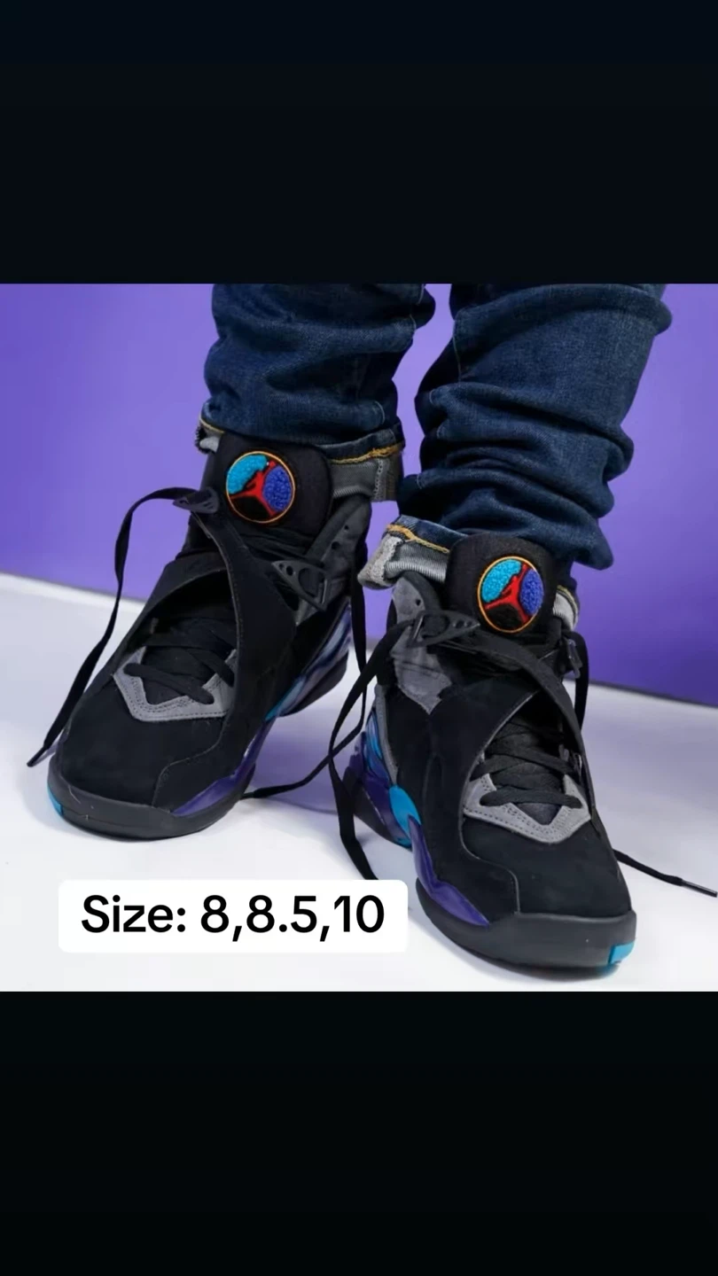 Air Jordan 8 Retro Size 8, 8.5, 10