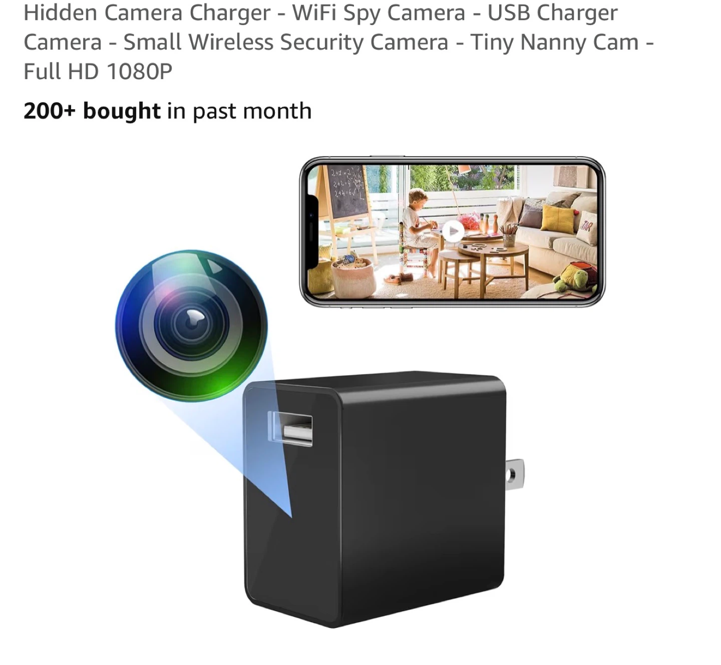 Hidden Camera Charger - WiFi Spy Camera - USB Charger