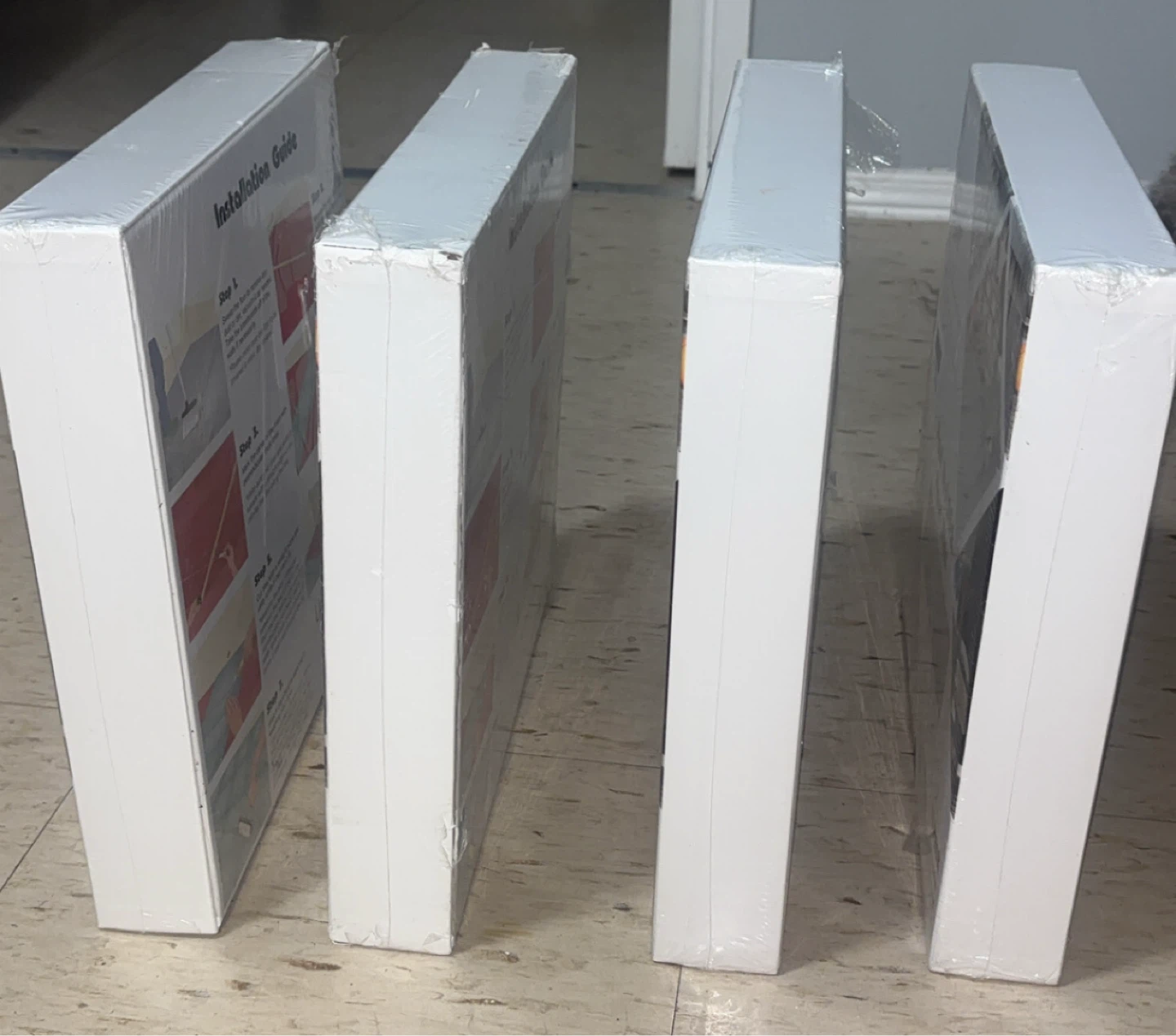 🧡4 boxes of Livelynine Peel and Stick Floor Tiles - 32 per Pack - photo 4