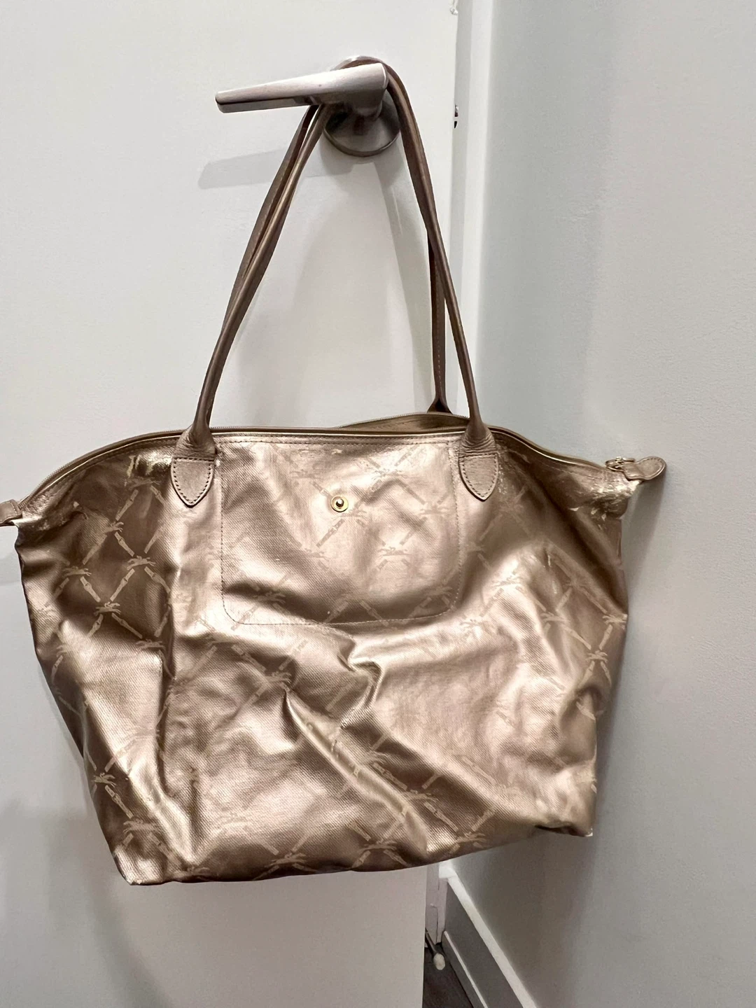 Longchamp Gold Tote Bag - photo 3