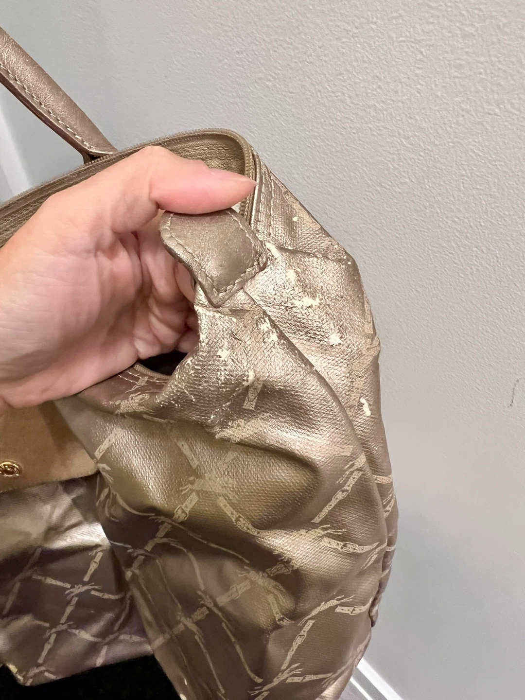Longchamp Gold Tote Bag - photo 2