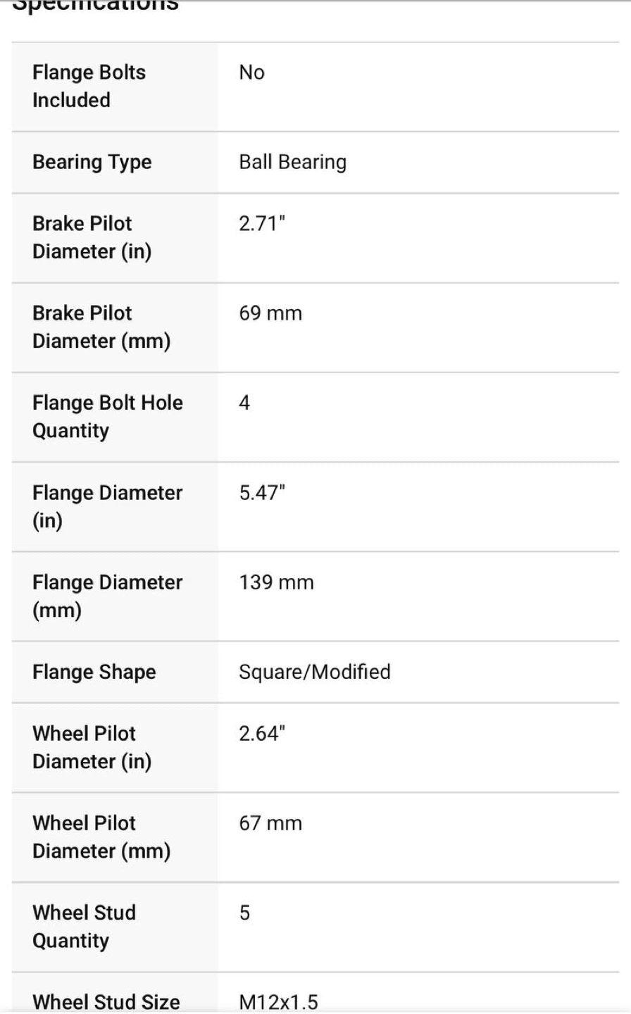 TRQ Rear Wheel Bearing & Hub Assembly for  Hyind - photo 4