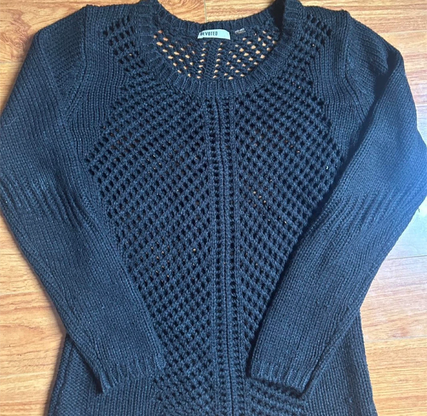 Devoted Black Knit Sweater