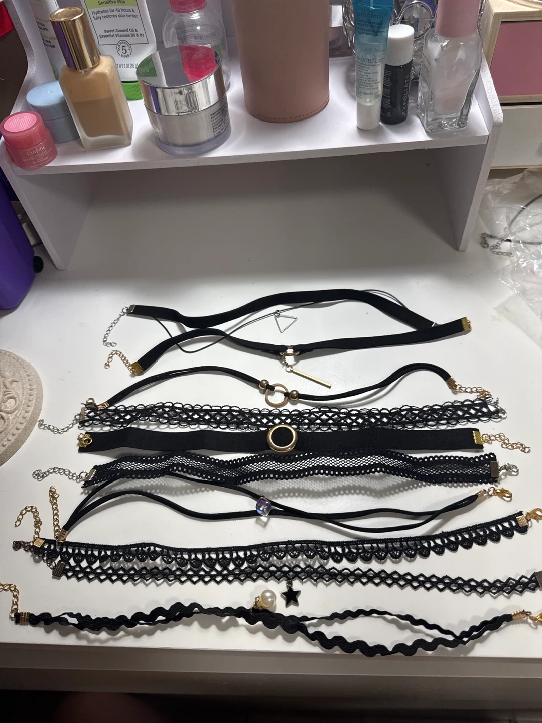 Assorted Black Choker Necklaces