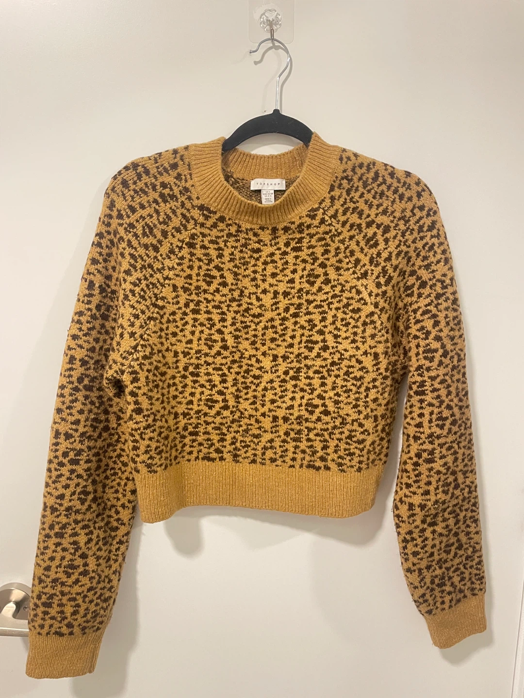 Topshop Leopard Print Sweater