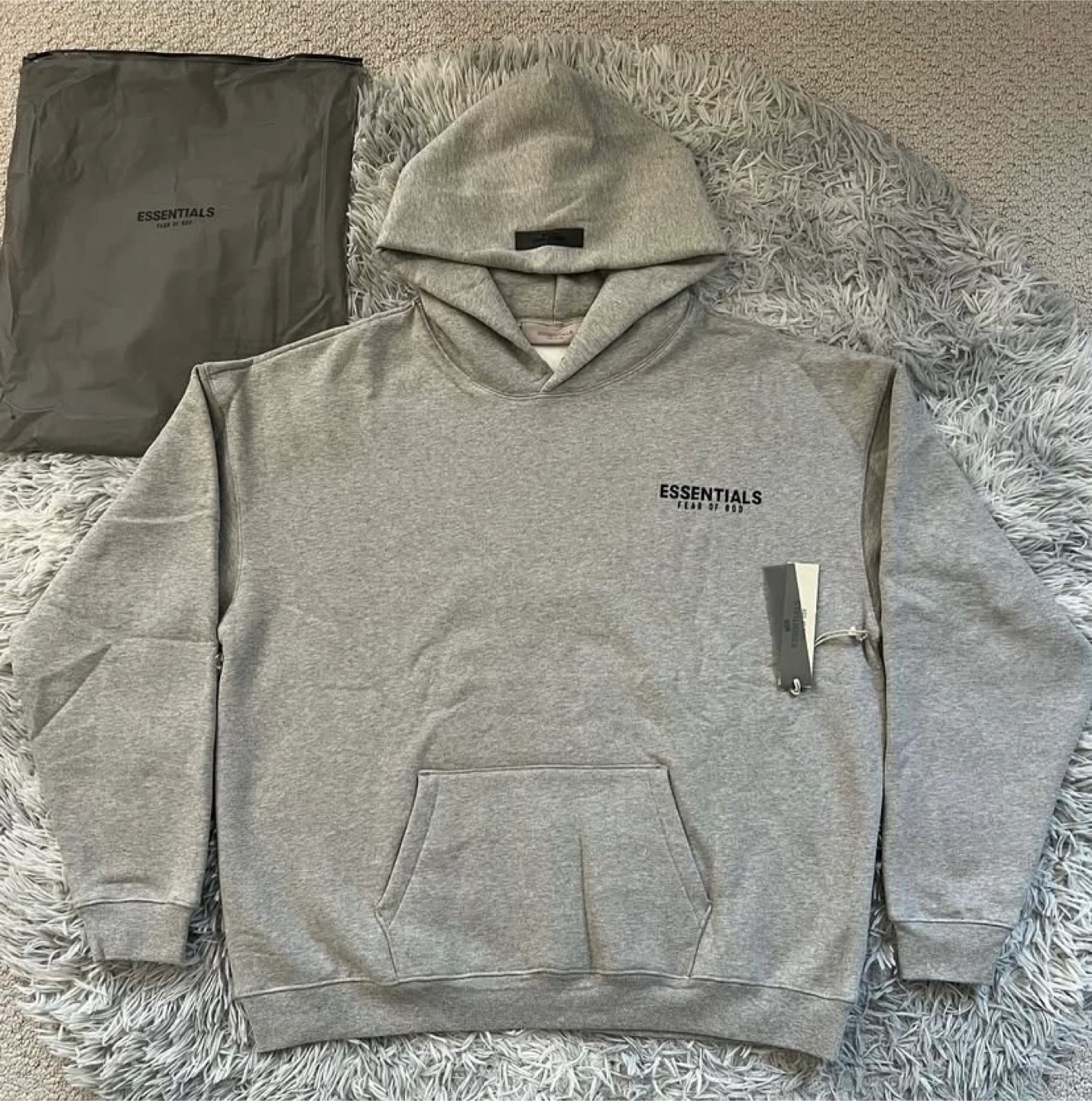 Essentials Fear of God Grey Hoodie