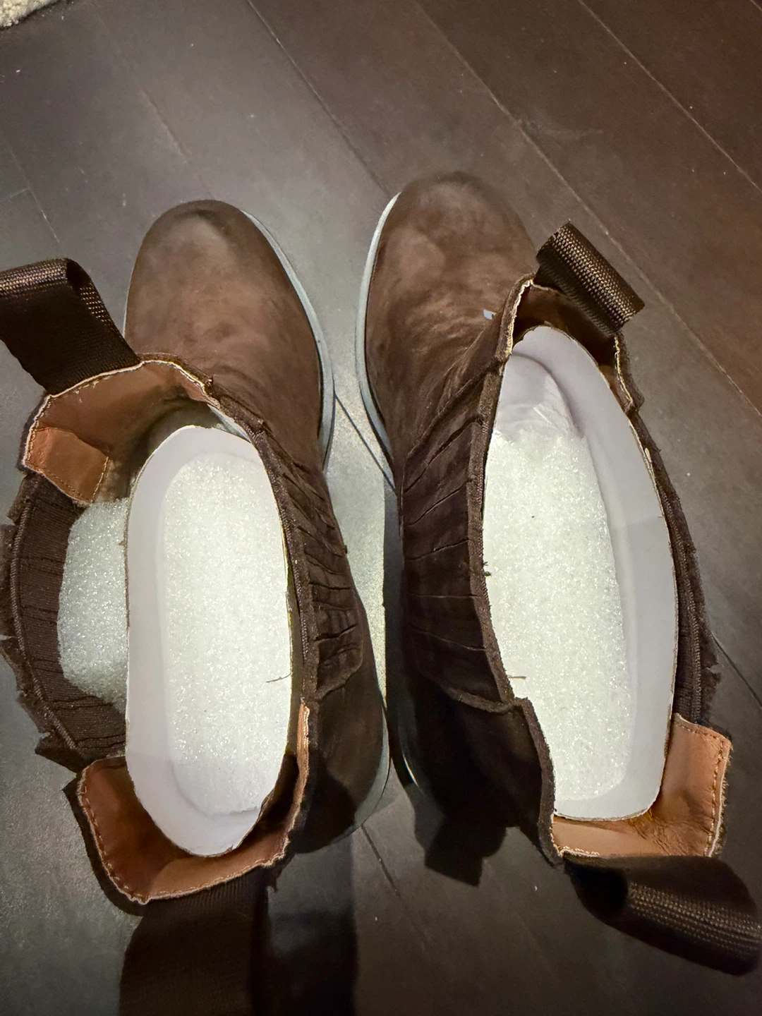 Brown Suede Chelsea Boots - Size 9.5 - photo 2