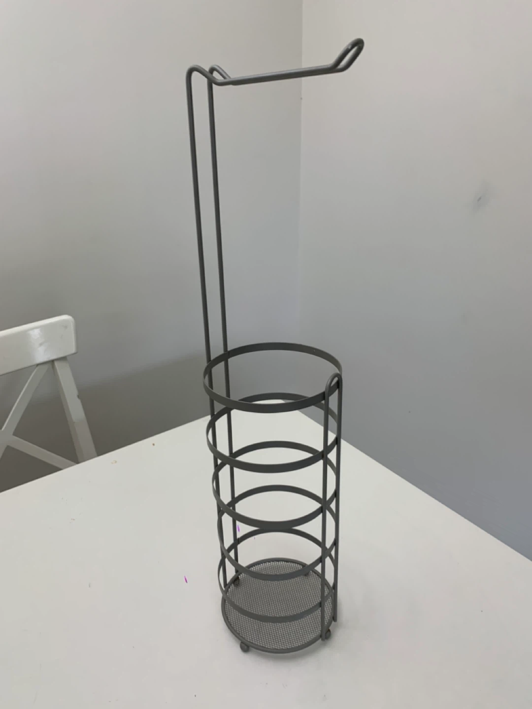 Toilet Paper Holder Stand - Silver - Bathroom Supplies