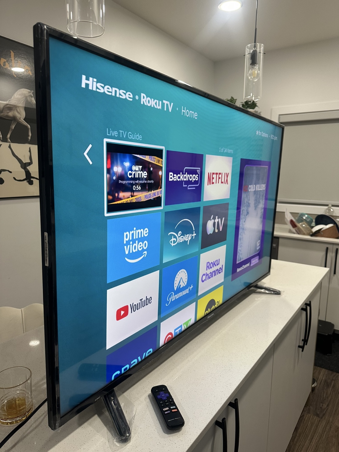 55” Hisense 4K Smart TV – Like New Condition - photo 5