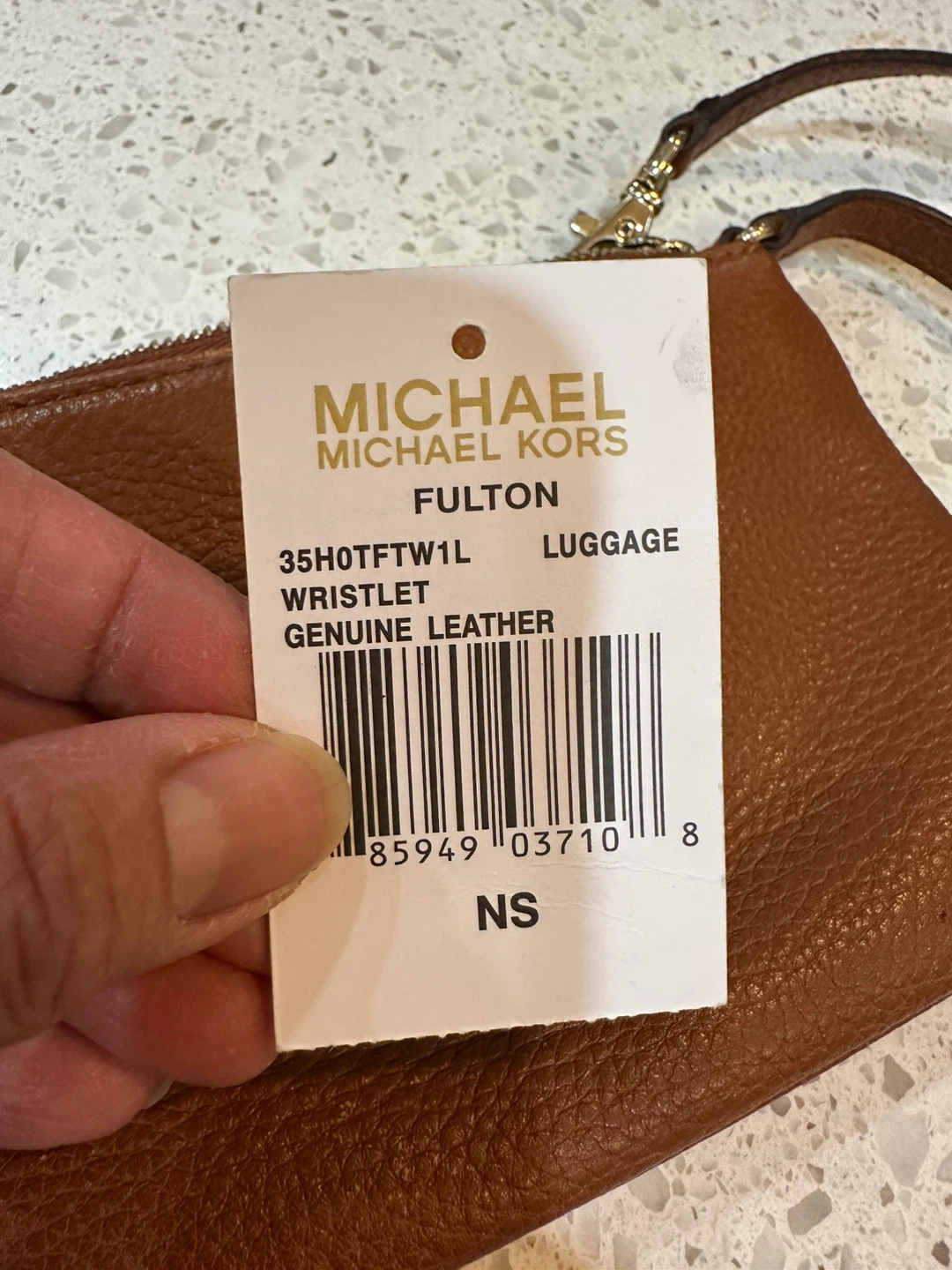 Michael Kors Fulton Wristlet - Luggage Brown - photo 3